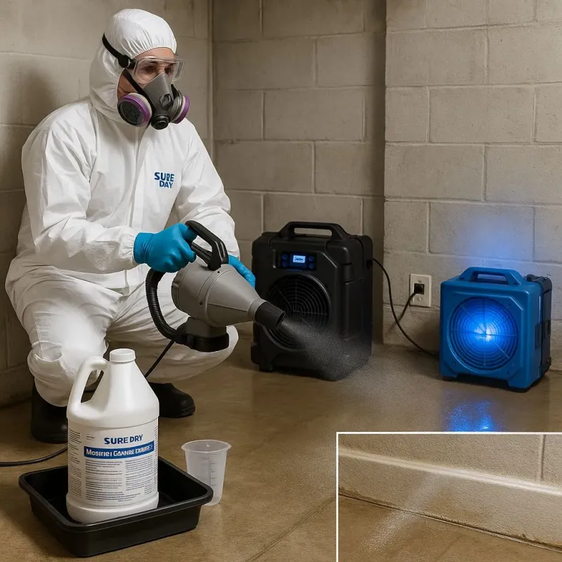Sanitization and Odor Removal process in Leander, TX